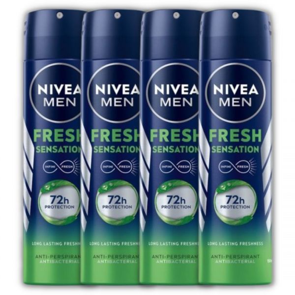 Antyperspirant Nivea MEN Fresh Sensation 150ml x 4