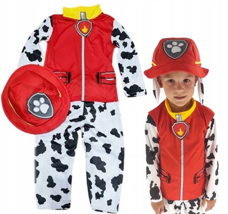 

Strój Psi Patrol Przebranie Kostium Marshall r116