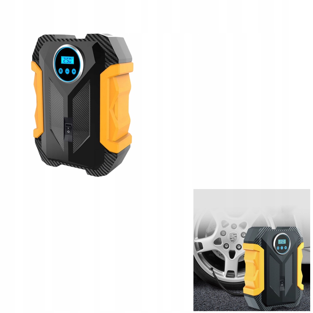 АВТОМОБИЛЬНЫЙ КОМПРЕССОР 12 В СВЕТОДИОДНЫЙ ЖК-НАСОС ДЛЯ ШИН