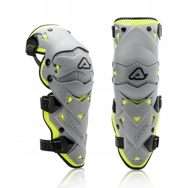 Acerbis Evo 3.0 chrániče na kolená sivá-fluo