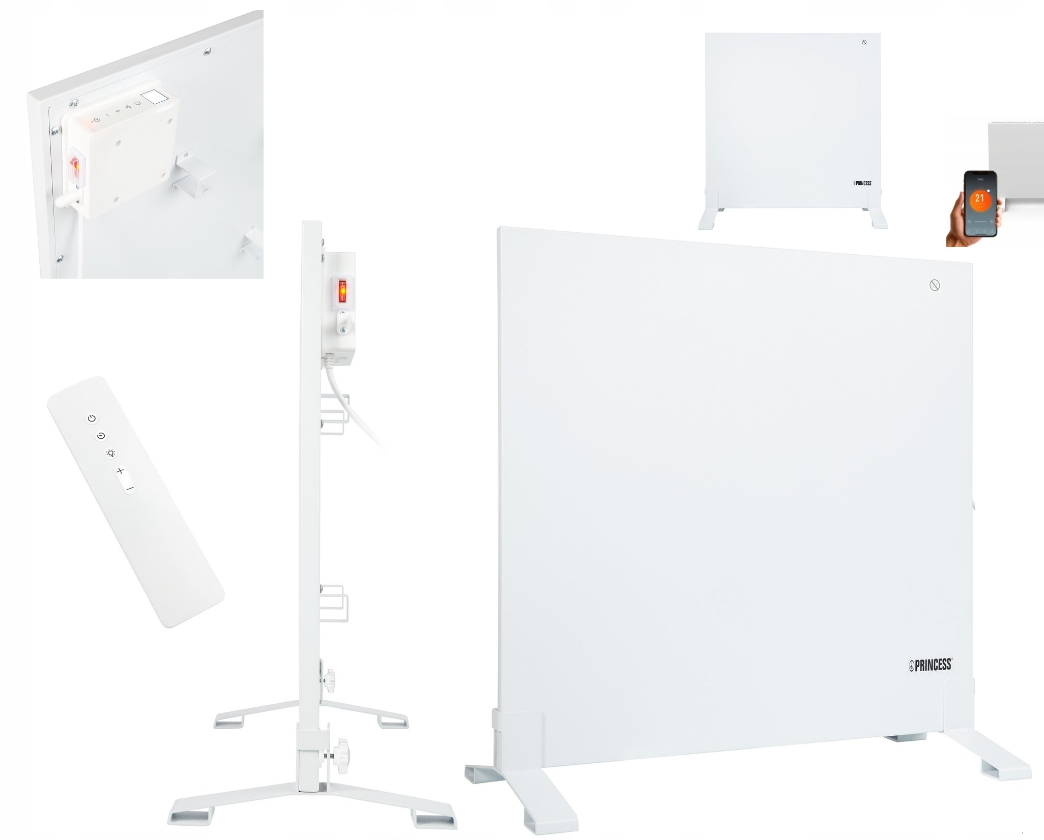 LuX Elektrický ohrievač 350 W Infračervený panel 60x60 Inteligentné Wi-Fi