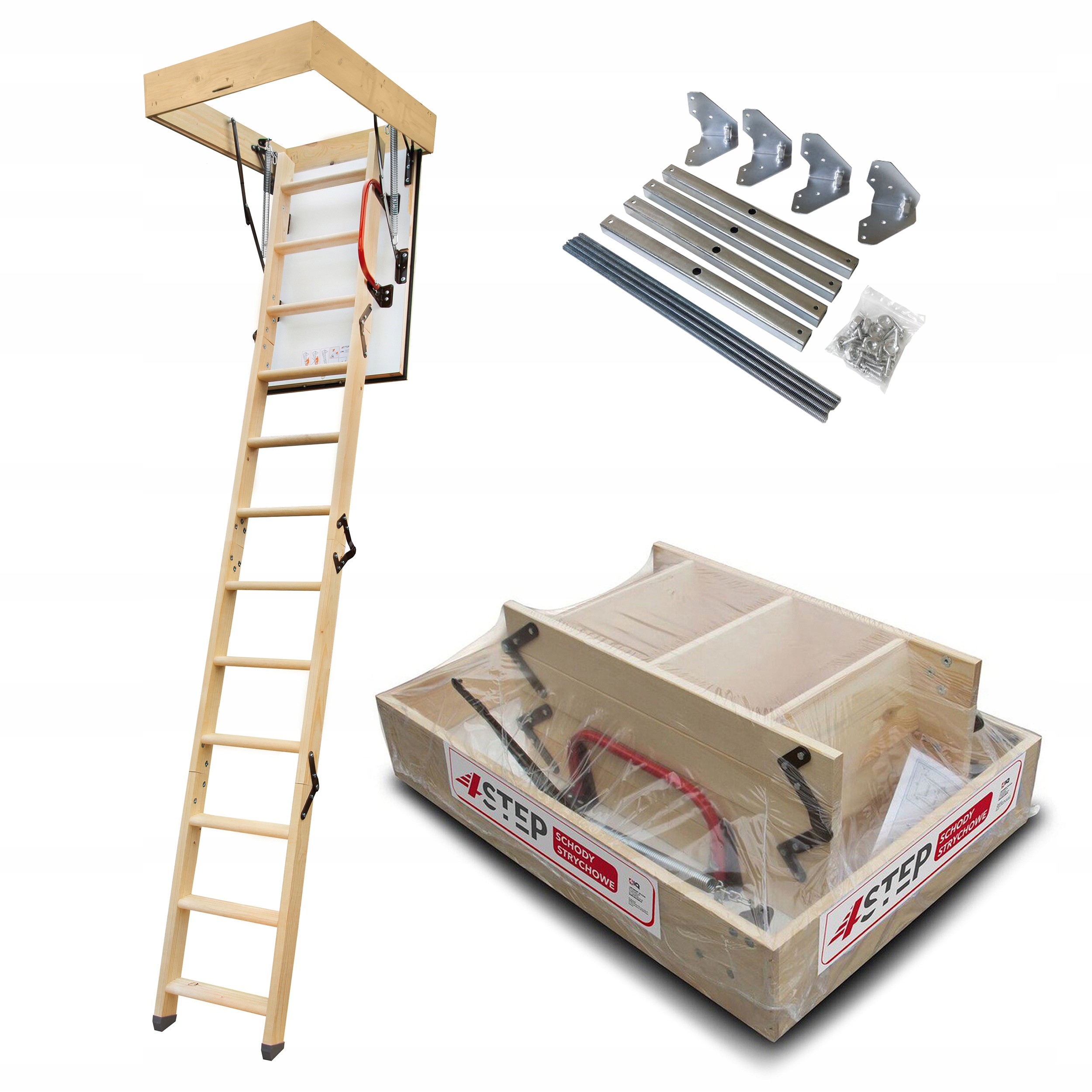 Půdní schody Výlez Půda Extra 46 mm 100 x 70 0,86 W/m2K Montážní sada