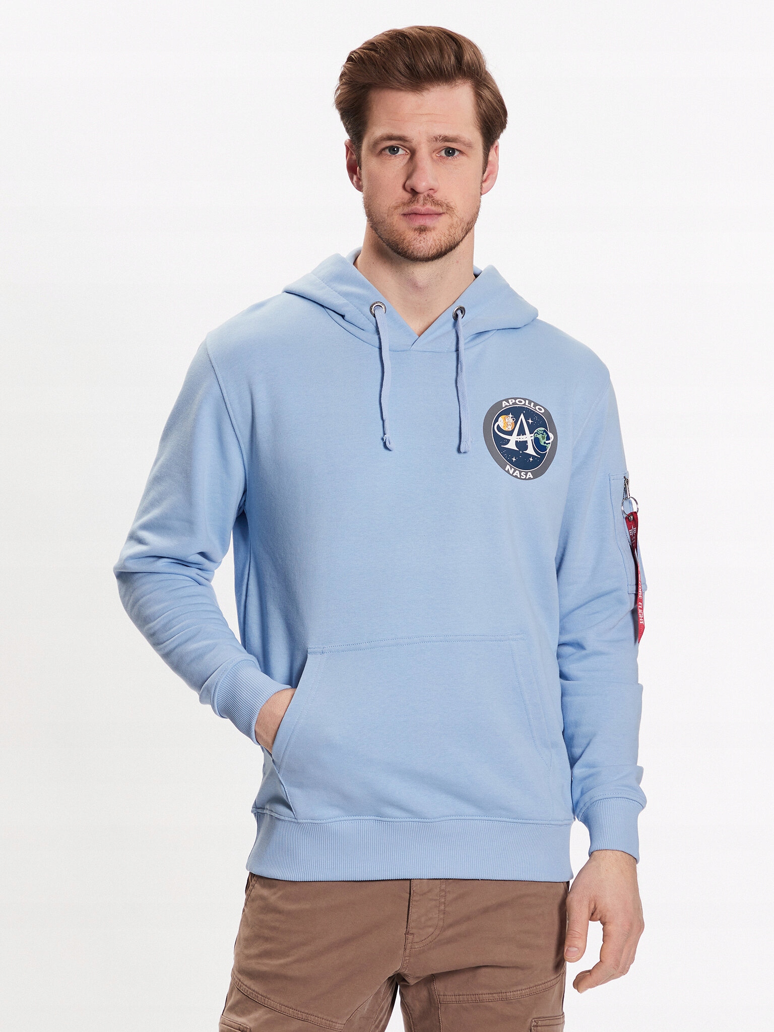 Alpha Industries Bluza Apollo Mission 106338 Niebieski Regular Fit