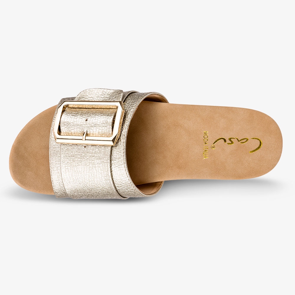 KLAPKI BUTY BŁYSZCZĄCE PŁASKIE LEKKIE Z KLAMRĄ 38 Materiał wkładki skóra ekologiczna