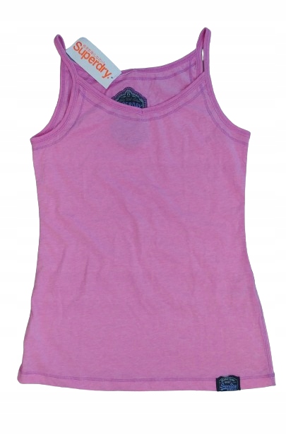 Q4167 DAMSKA BAWEŁNIANA KOSZULKA NA RAMIĄCZKACH TOP SUPERDRY S