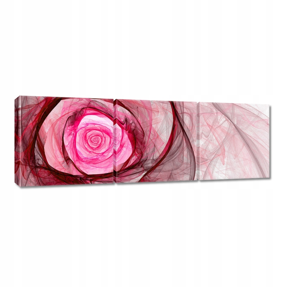 

Obrazy 120x40 Różowa róża fraktalna