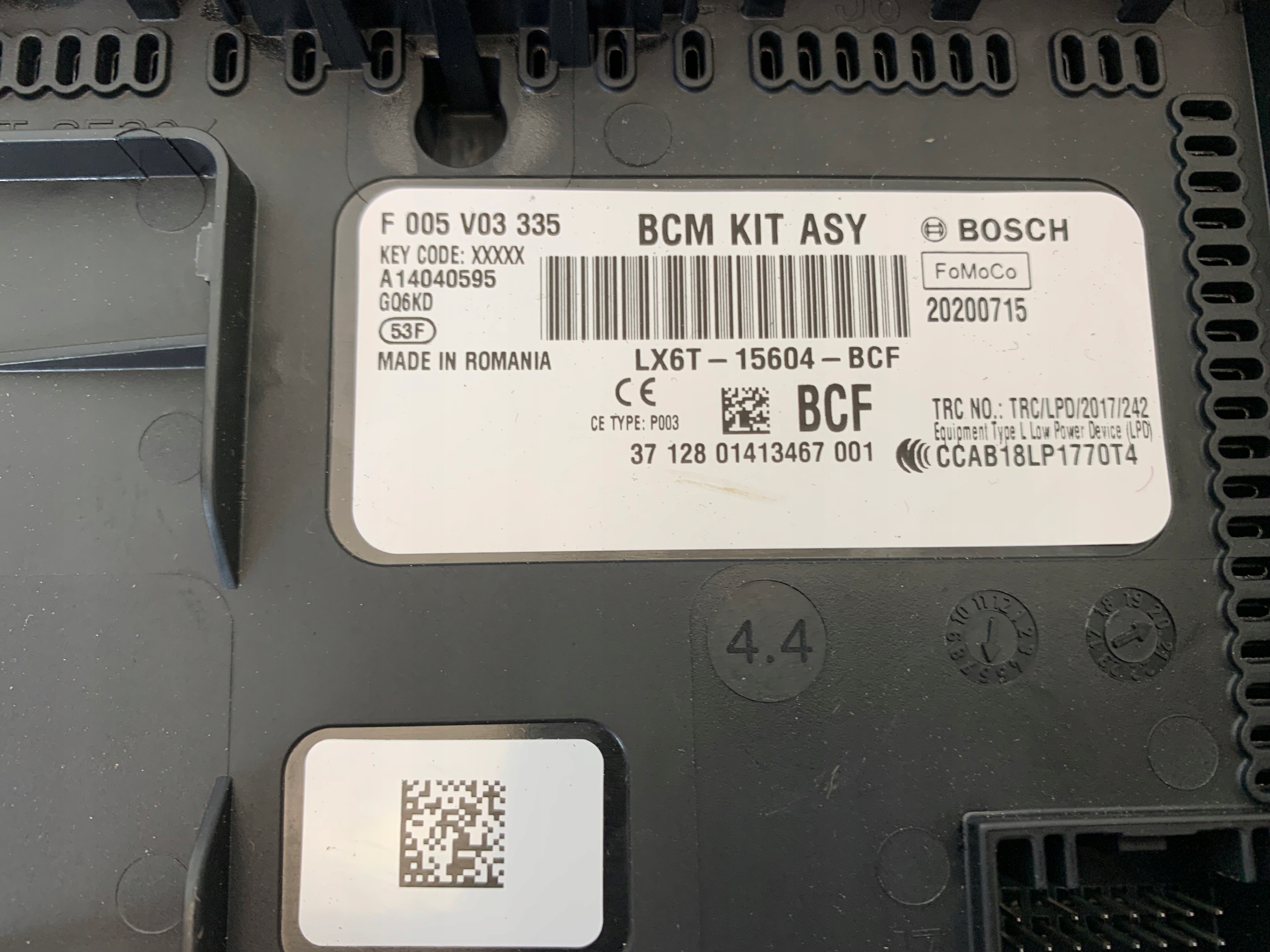 FORD KUGA III MK3 MODUŁ STEROWNIK BCM BCI 2.5 PHEV Numer katalogowy części LX6T-15604-BCF