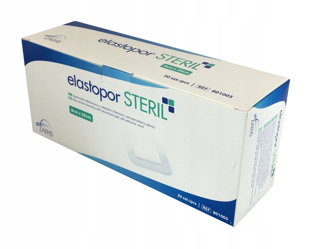 

Elastopor Steril opatrunek jałowy 8 x 20cm 30szt