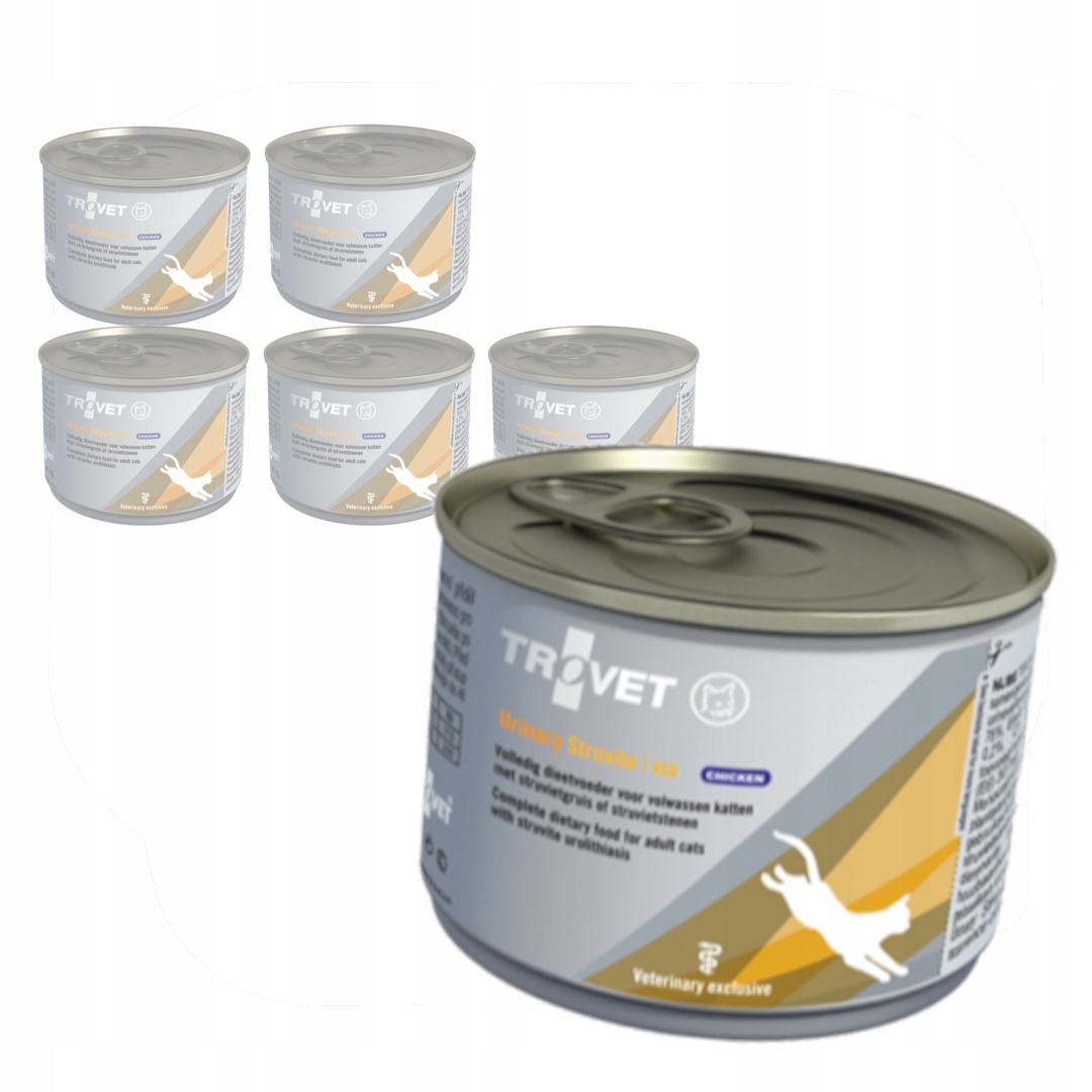 Levně Trovet Asd Urinary Struvite 6x200g Vlhké Krmivo pro kočky s ledvinovou kamicí