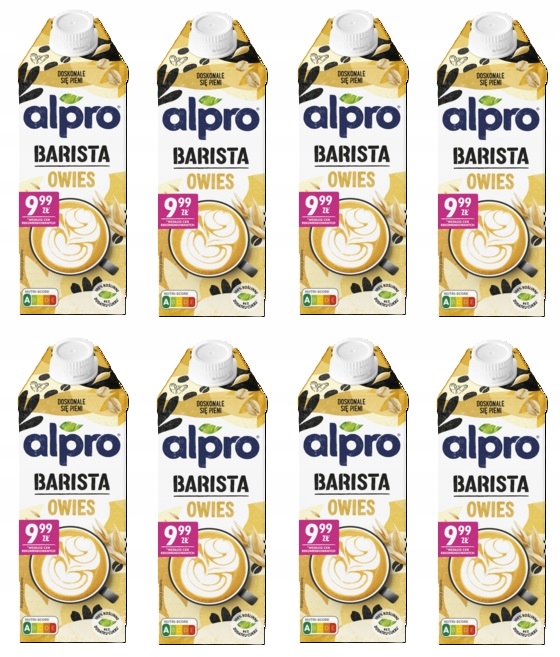8x 750ml Alpro Owsiane Barista Zgrzewka
