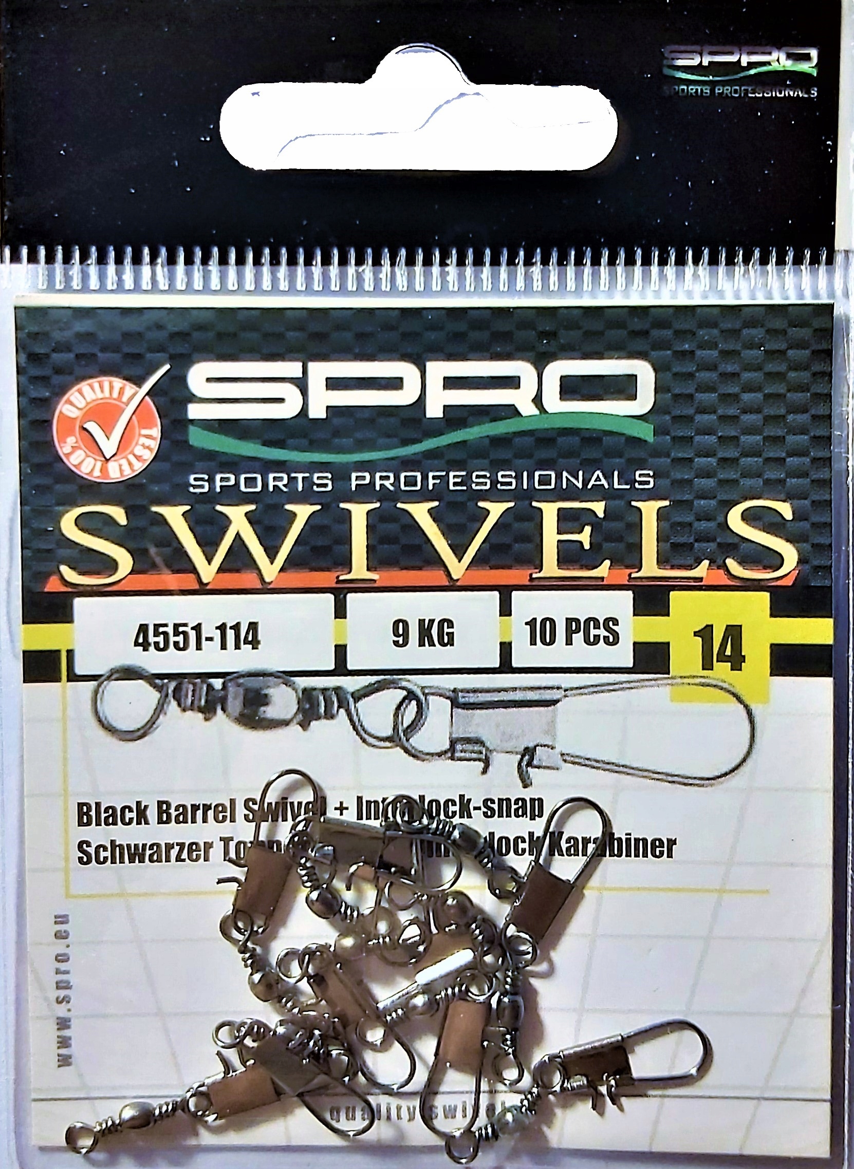 

Krętliki z agrafką 14 Interlock Snap Spro