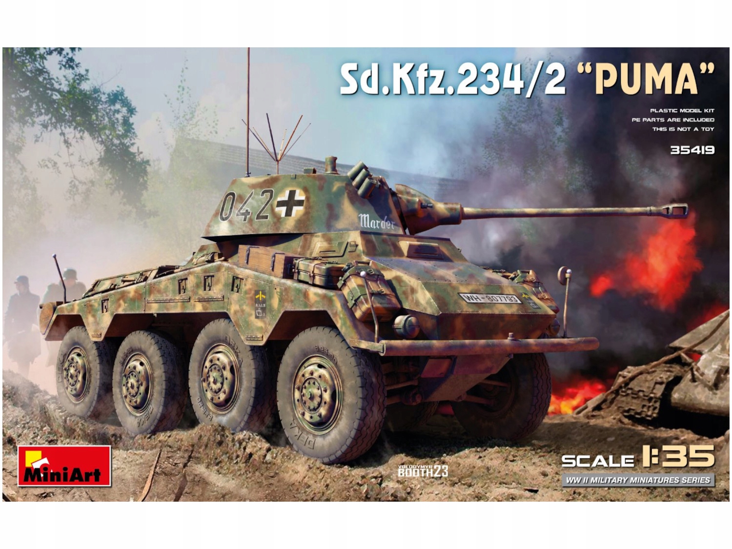 Pancéřové auto Sd.Kfz.234/2 Puma model 35419 MiniArt