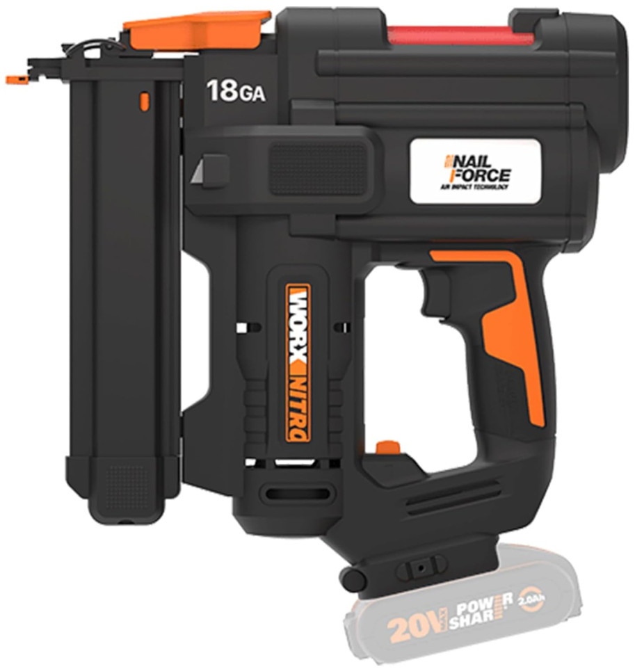 Zszywacz Worx WX844.9 Nitro Regulacja siły bicia 2 cykle wbijania