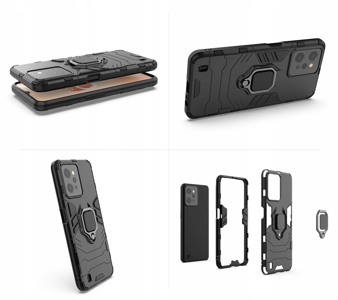 Etui Pancerne Do Realme C31 Szkło 9H Typ plecki