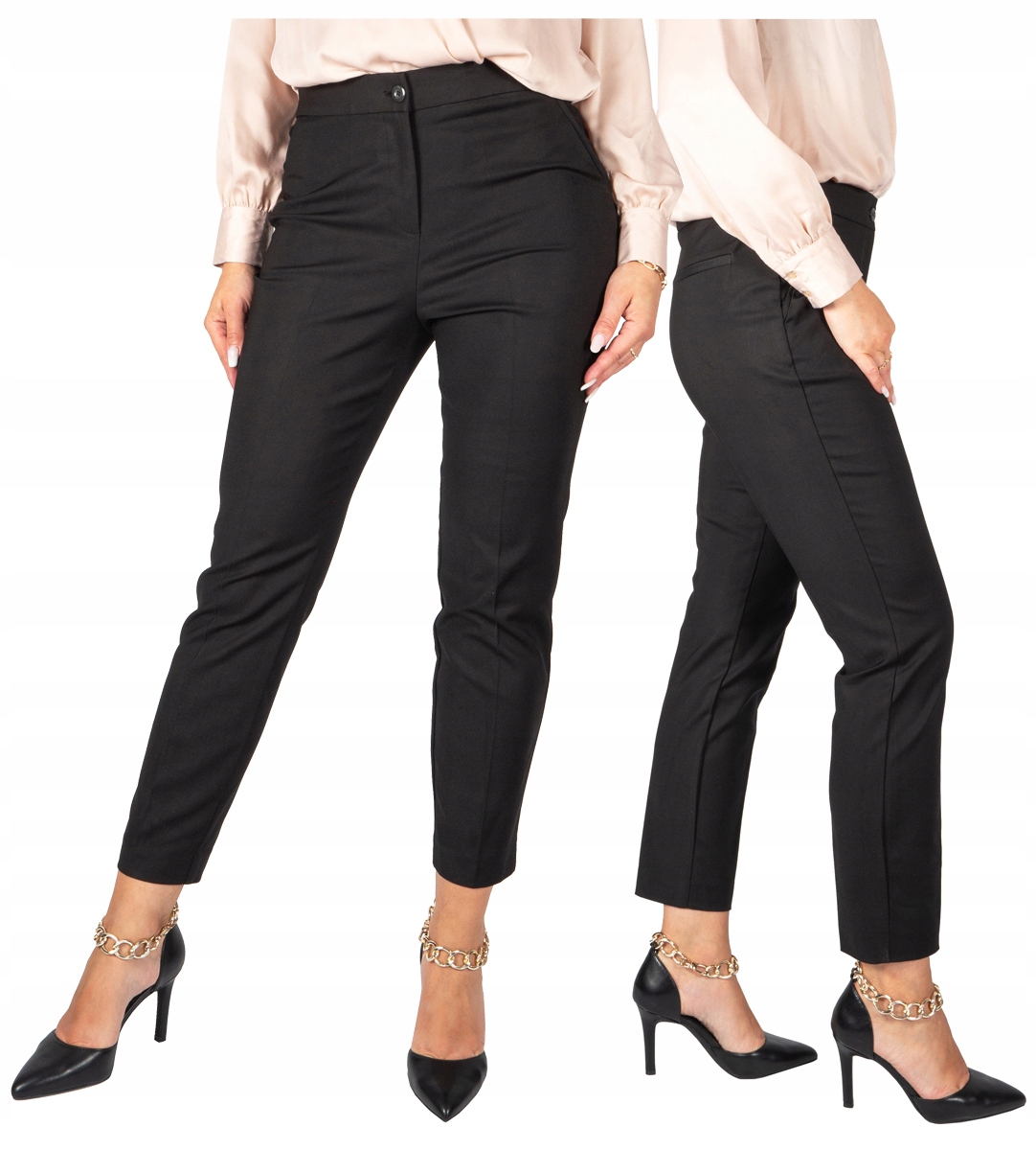 Firi Spodnie Damskie czarne Wizytowe cygaretki Do Biura 36 S