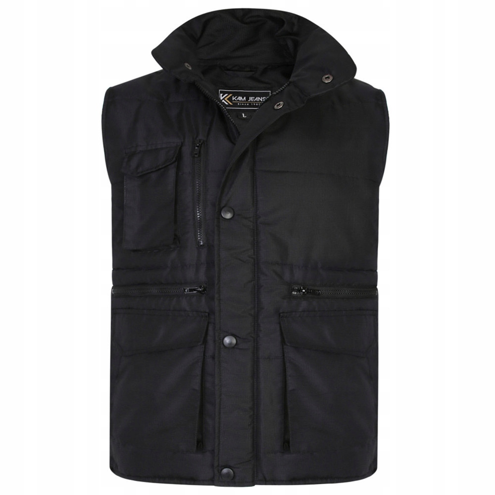 Kam vesta pánská Kbs KV115 military nadměrná velikost 5XL černá
