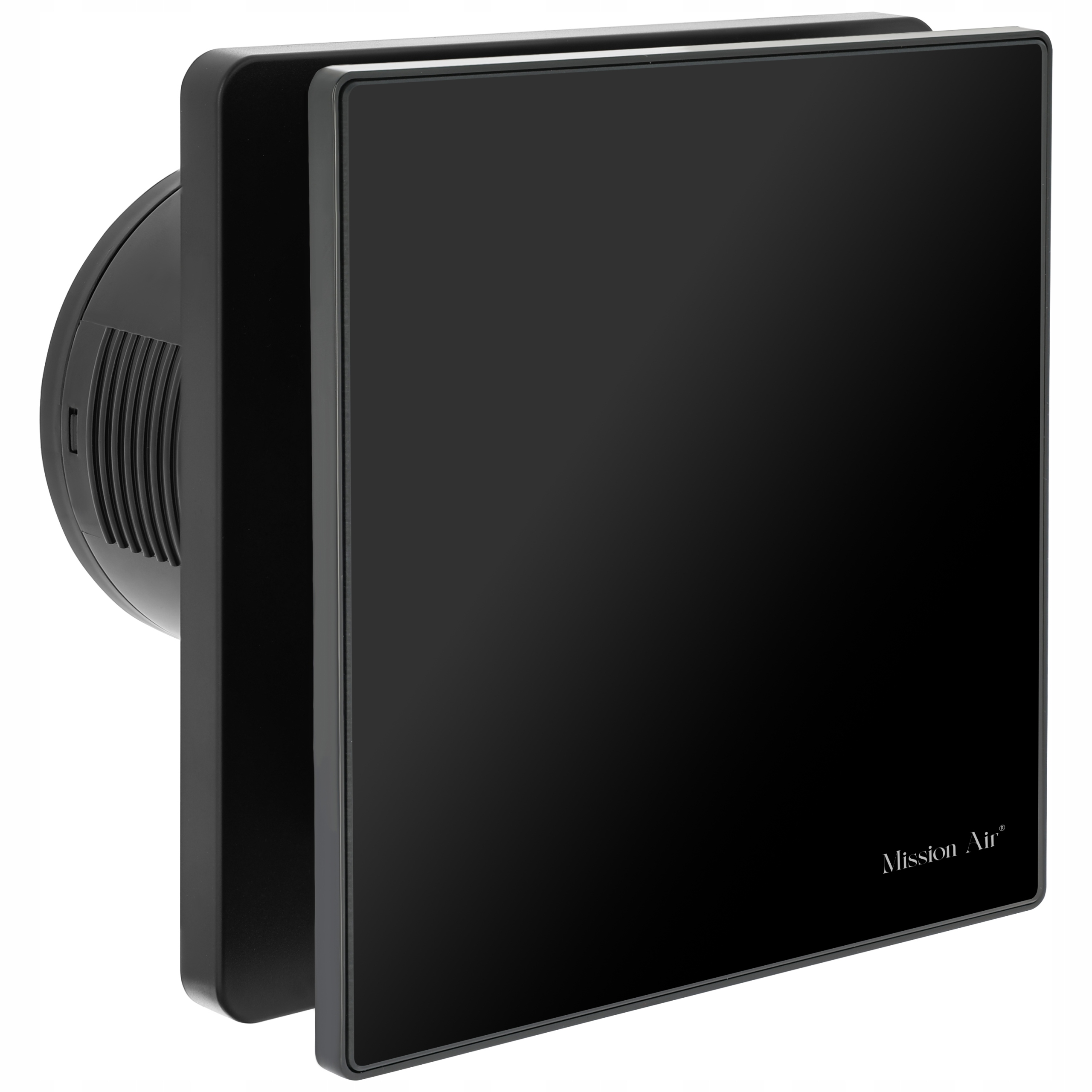 Koupelnový Ventilátor Mission Air Pure 100 S Černý Moderní Tichá Klapka