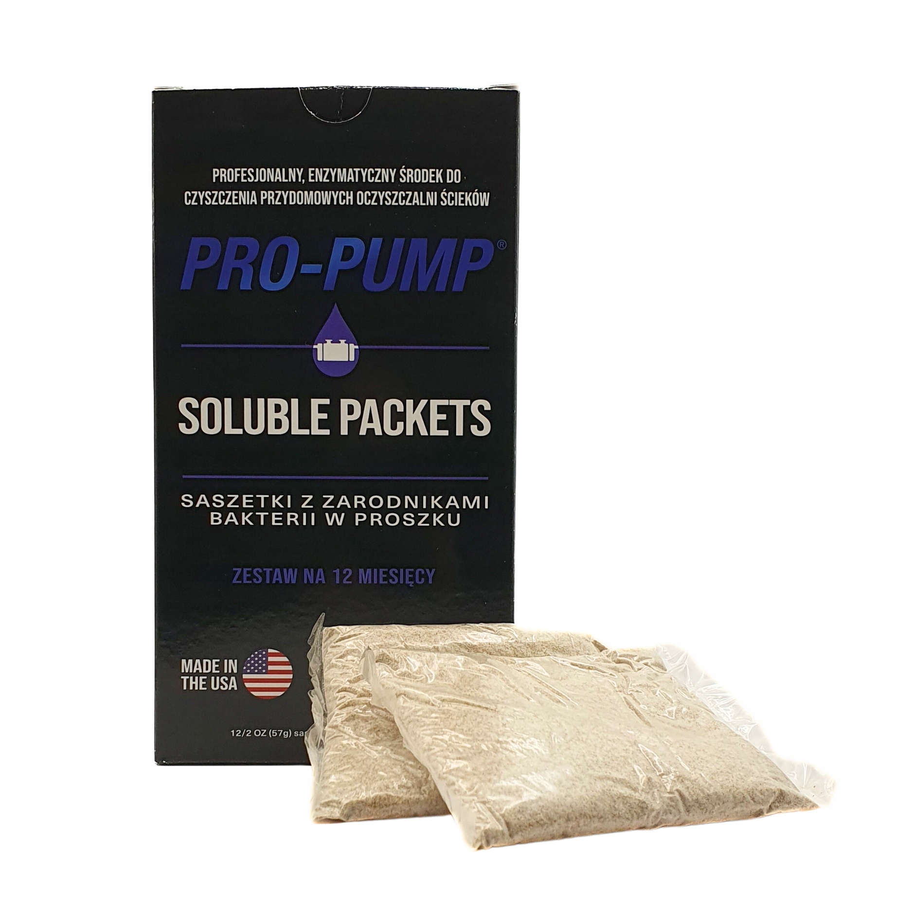 Bakterie W Saszetkach na rok szambo Przydomowa Oczyszczalnia Pro-pump/sp