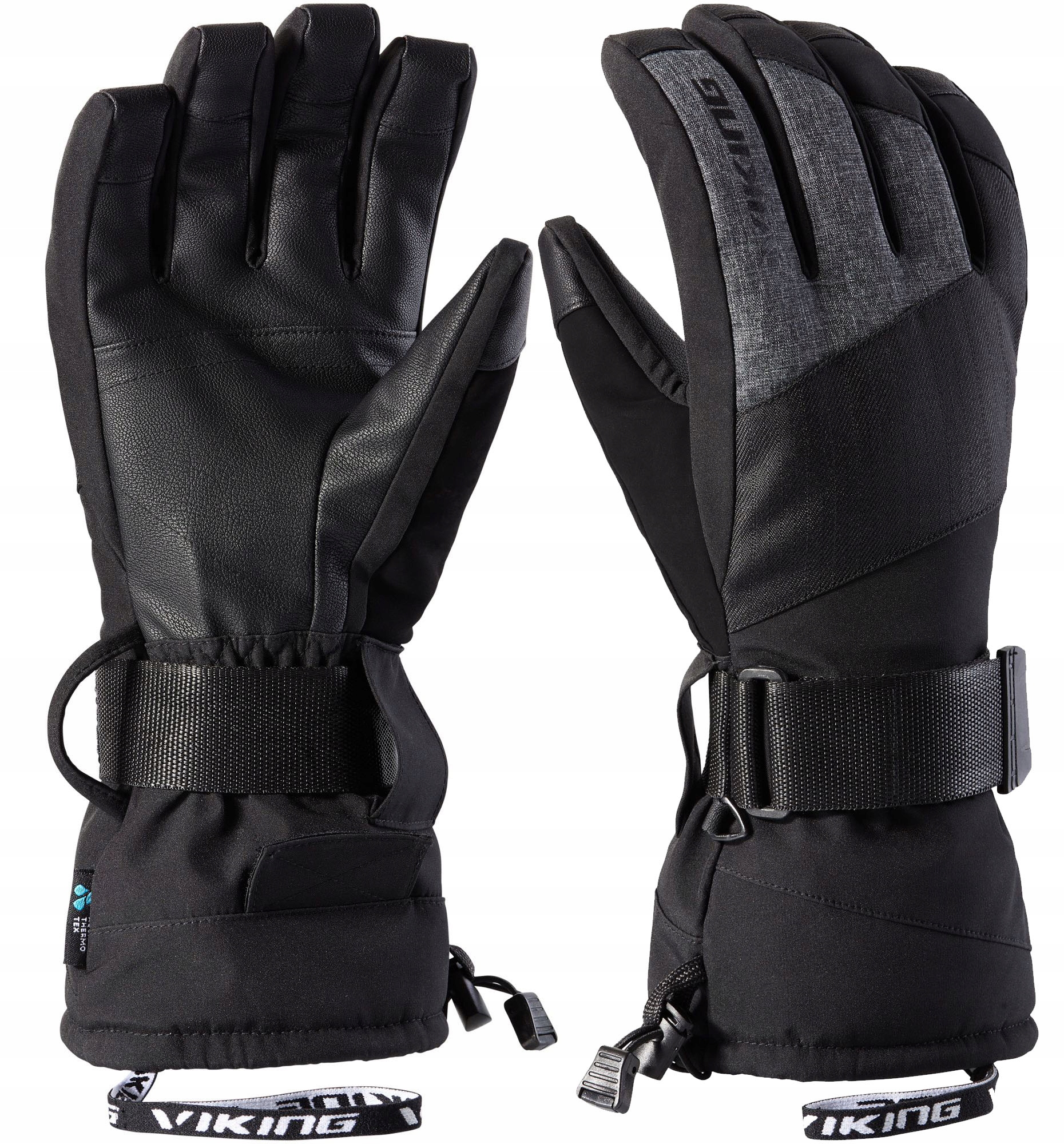Rękawice Snowboardowe Viking Eltoro z usztywnieniem black grey 9