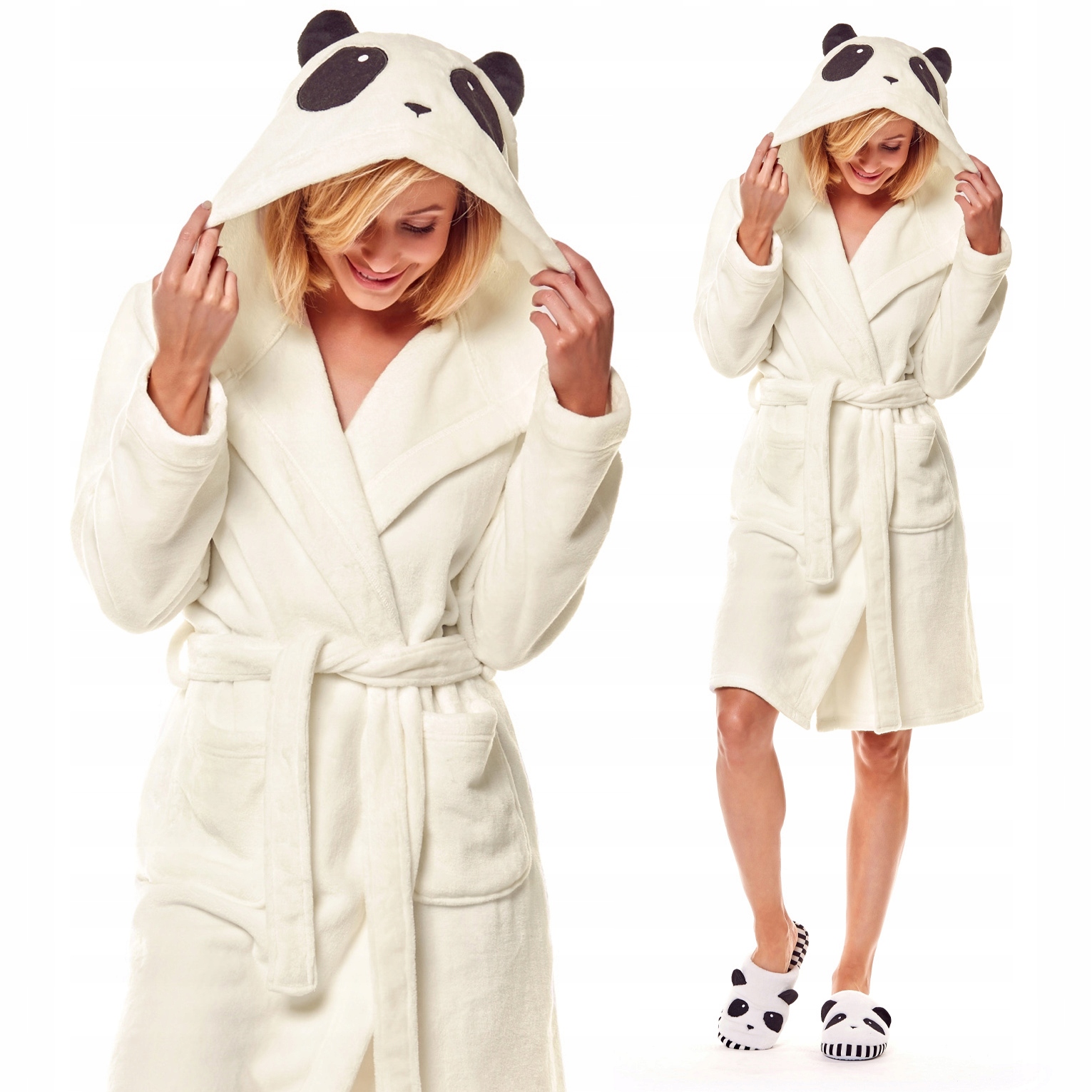 Plyšový dámský župan s kapucí Na Zavazování v Pase Henderson 36169 M