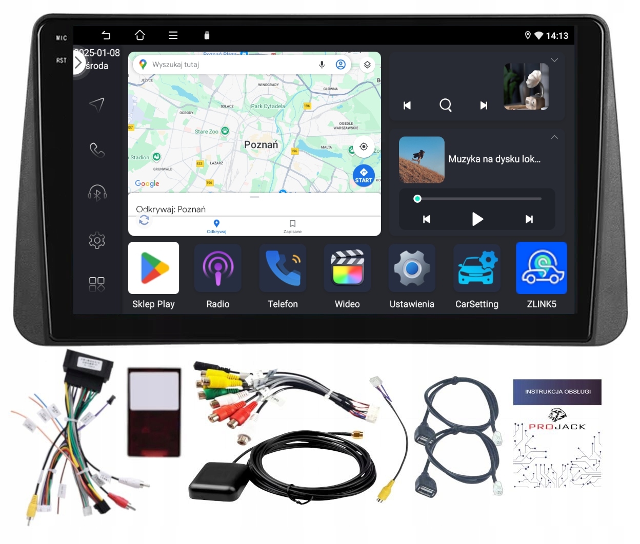 Autorádio Navigace Fiat Tipo Egea 2015-2021 Android 4GB 64GB