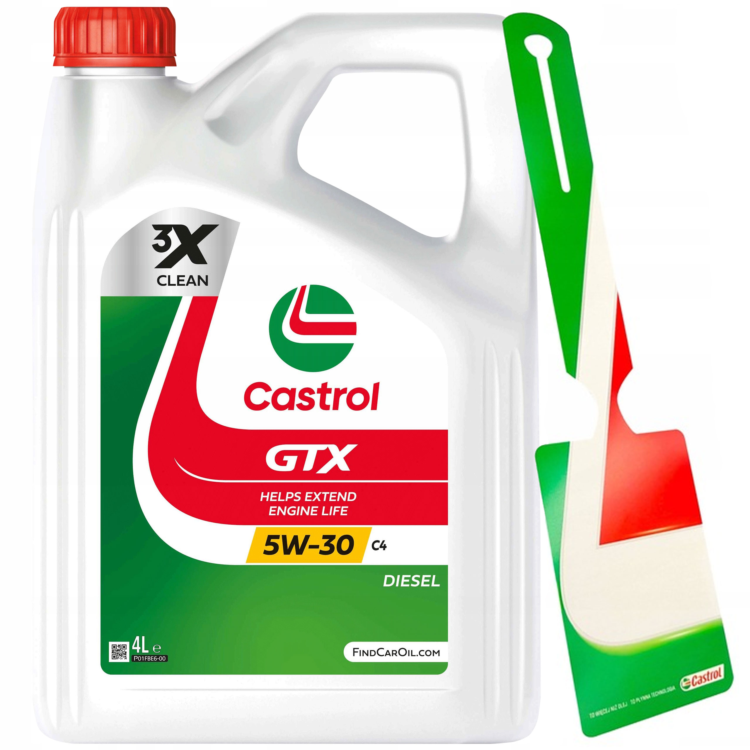 Motorový olej Castrol Gtx 5W-30 C4 4L přívěsek
