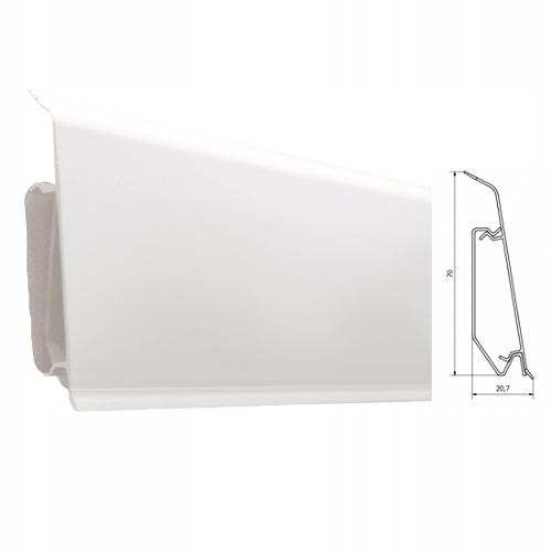 Listwa przypodłogowa KORNER EVO biała