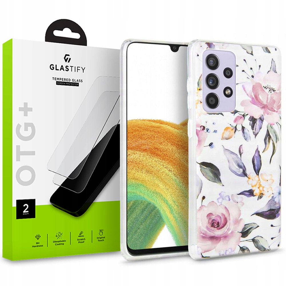 

Etui Case Kwiaty Cover Do Galaxy A33 5G 2x Szkło