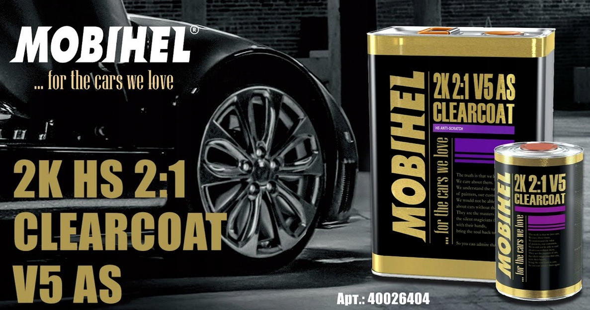 1,5 L MOBIHEL V5 HS wysoki połysk Antiscratch 863 Rodzaj bezbarwne