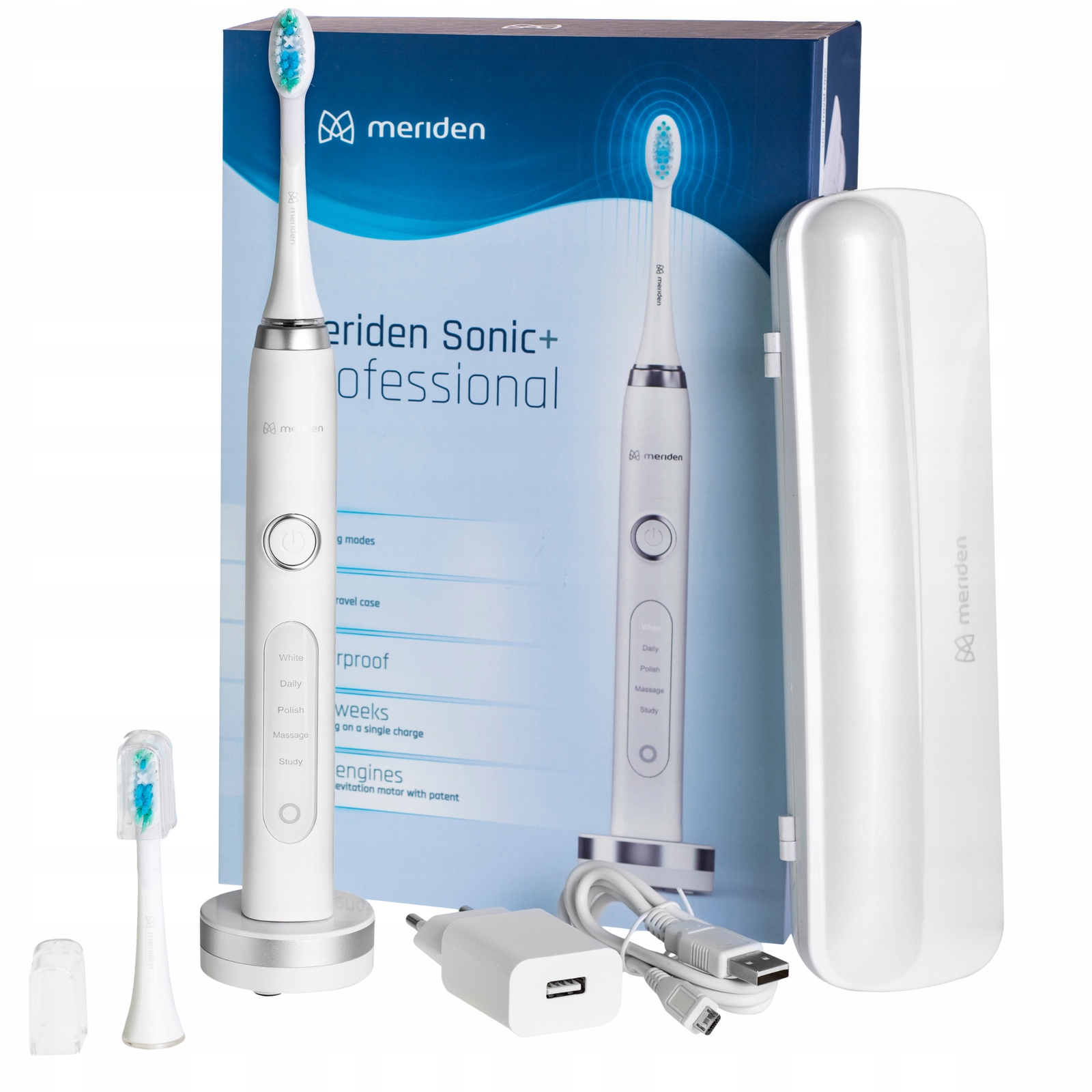 Szczoteczka soniczna Meriden Professional White Wybielająca Zestaw Etui