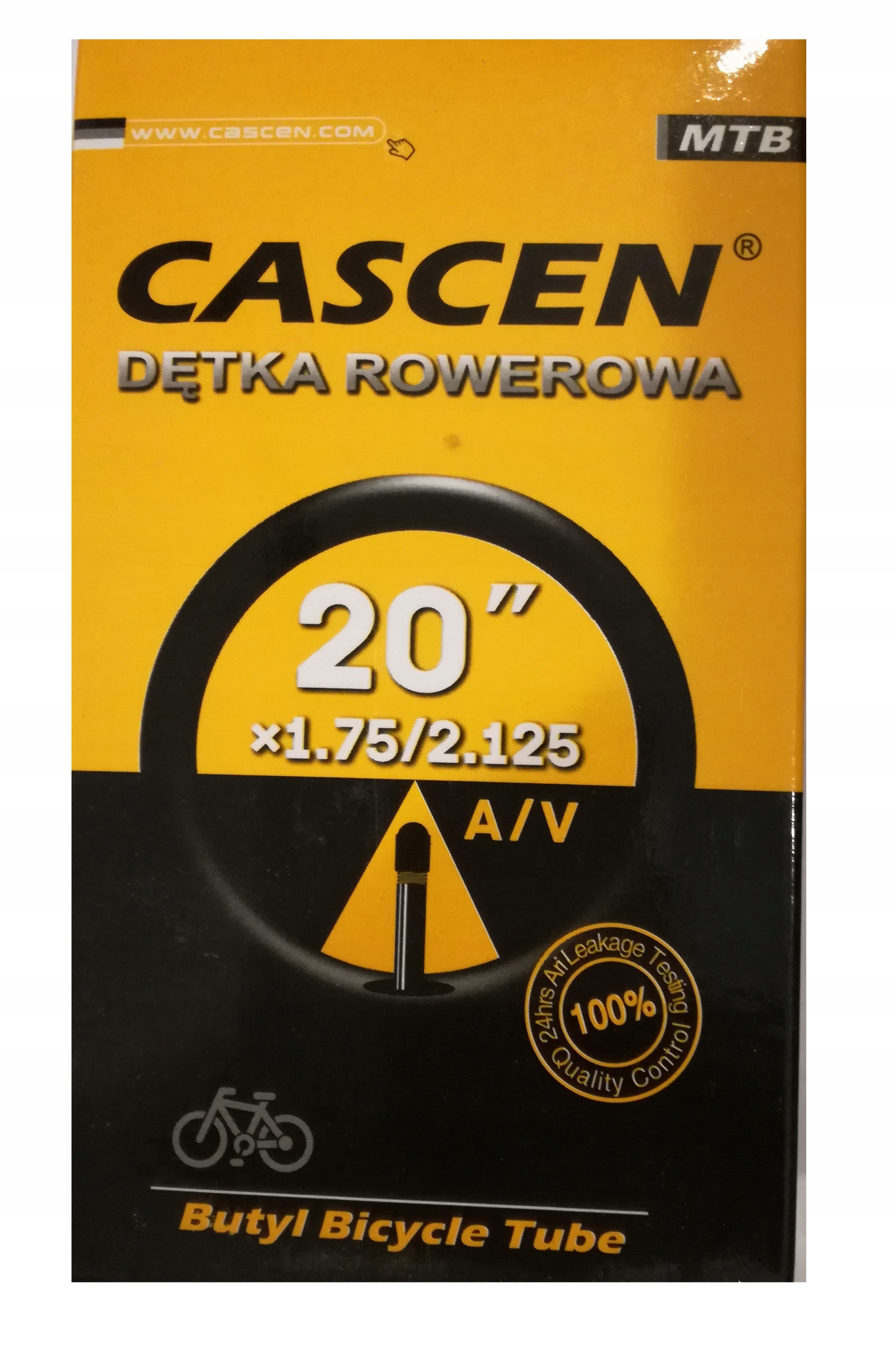 

Dętka Rowerowa 20x1,75Xx2,125 samochodowy Av Auto