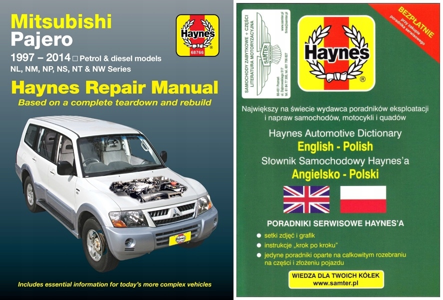 Mitsubishi Pajero 1997-14 посібник з ремонту Haynes