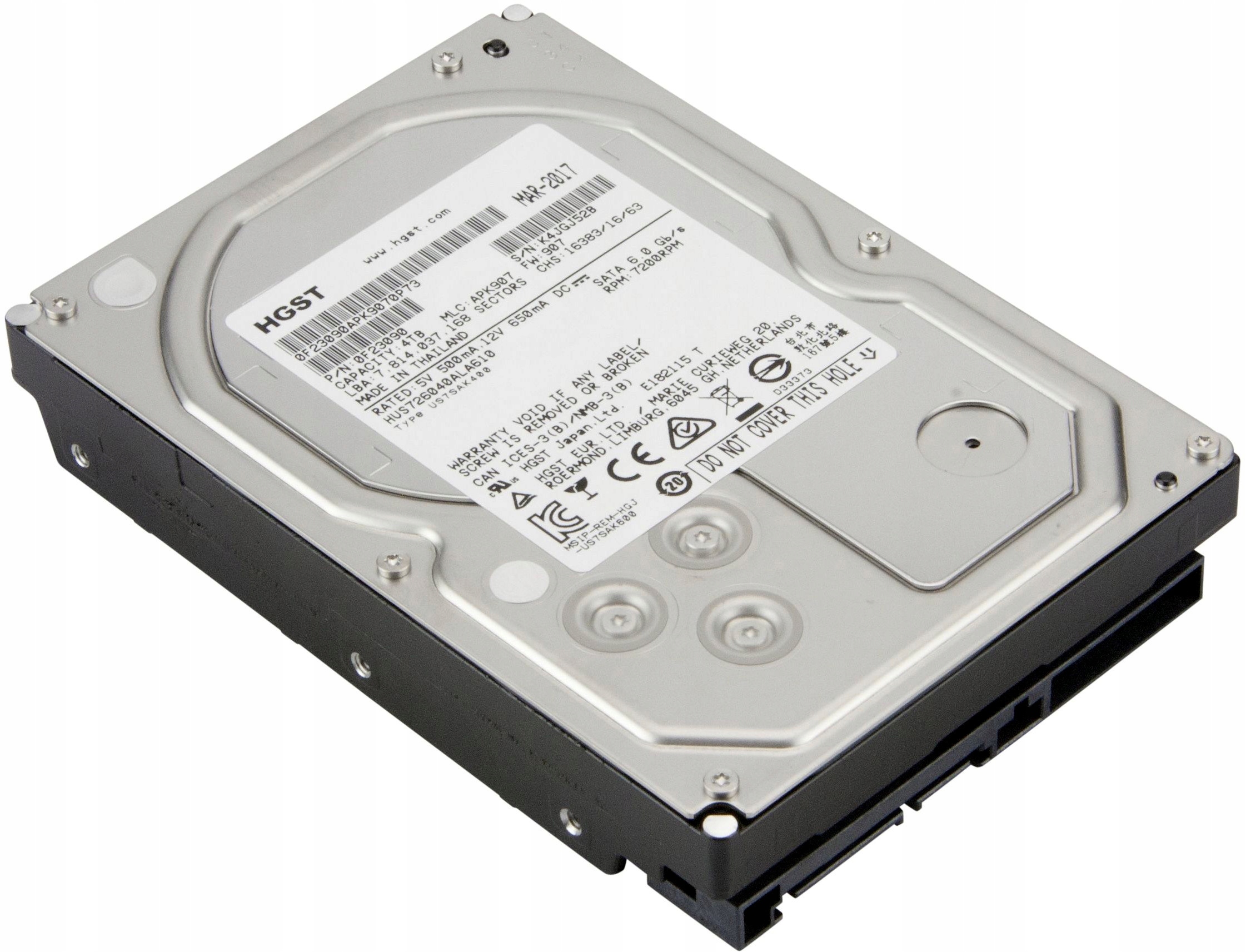 Отзывы сата. HGST Ultrastar 7k6000 4 ТБ SATA. 2tb HDD 3.5" SAS 12gb/s HGST (hus726020al4210). HGST 12 ТБ huh721212ale600. HDD SAS 3.5 4tb.