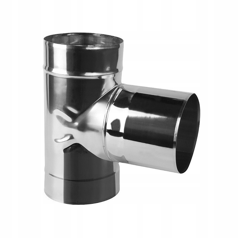 Trójnik kwasoodporny 130 mm kominowy "t" stalowy 90ST KJ09/130 Prodmax