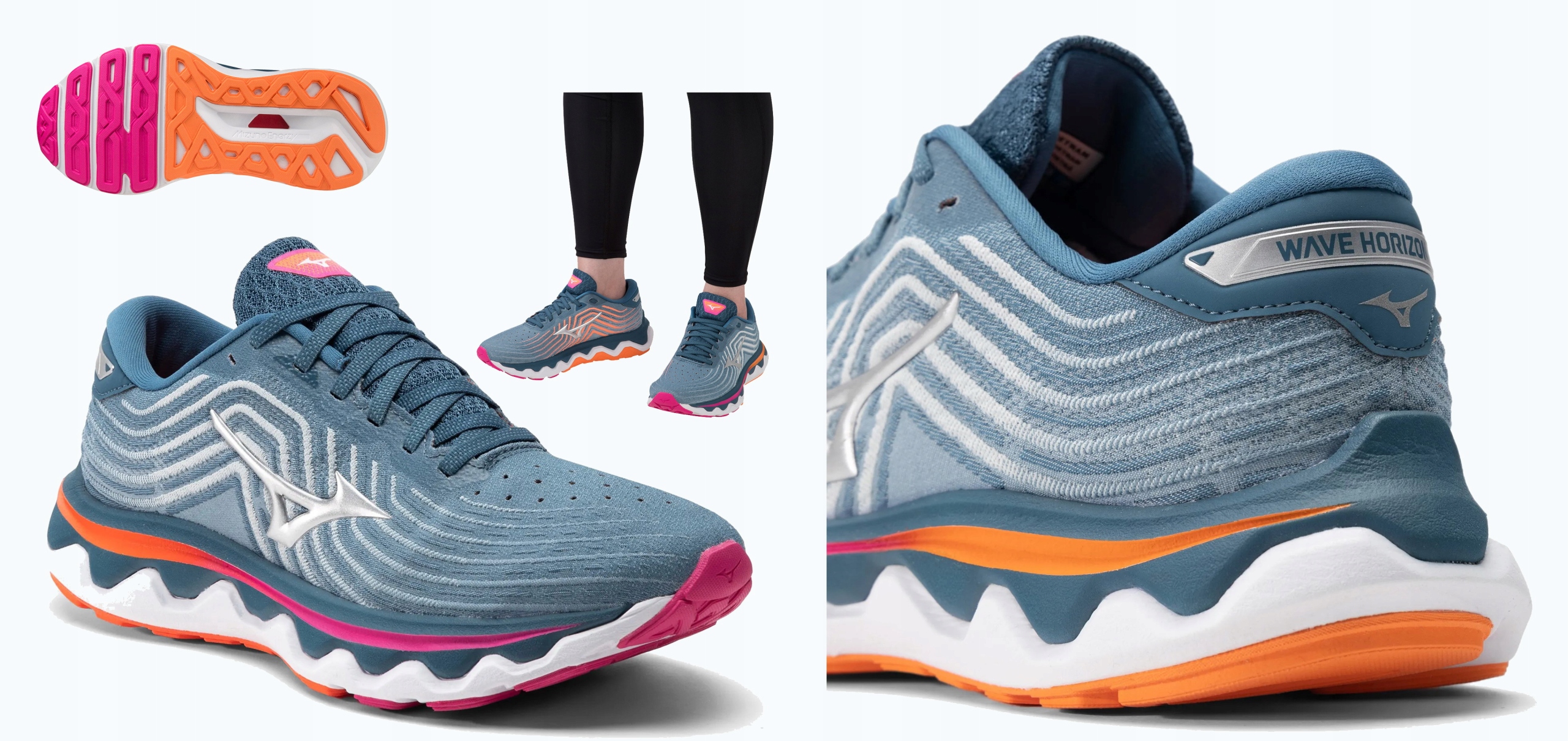 Mizuno Wave Horizon 6 damskie buty biegowe sportowe treningowe szosa 40