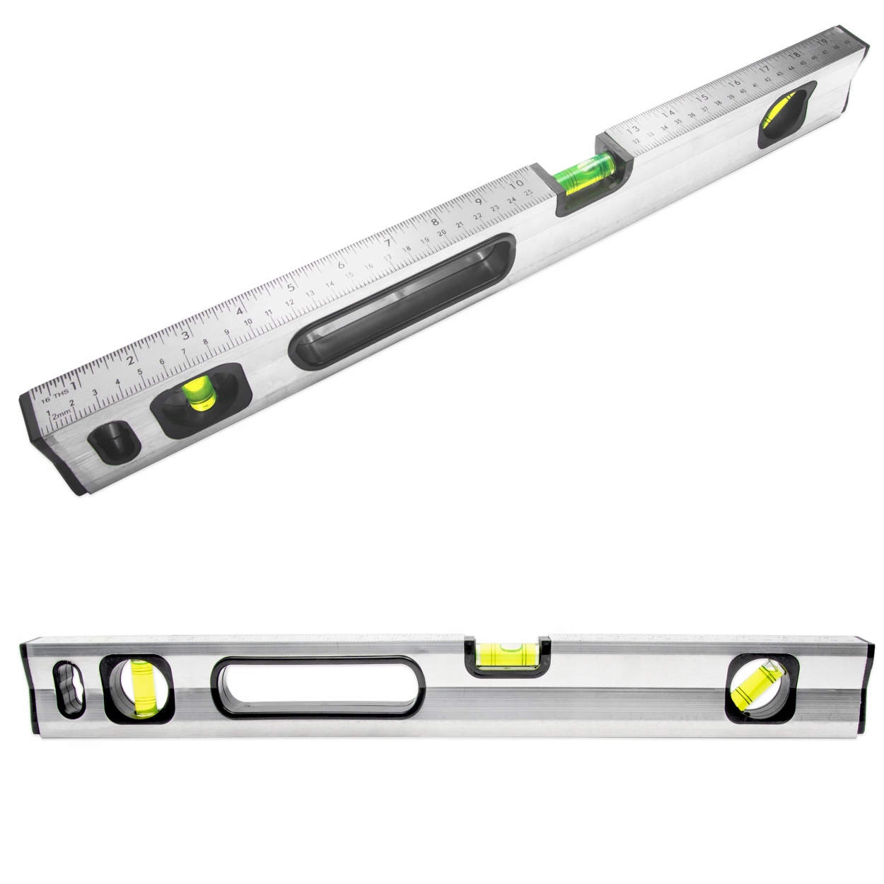 POZIOMICA 50CM 500MM ALUMINIOWA Z MAGNESEM WYMIARAMI 3 LIBELKI