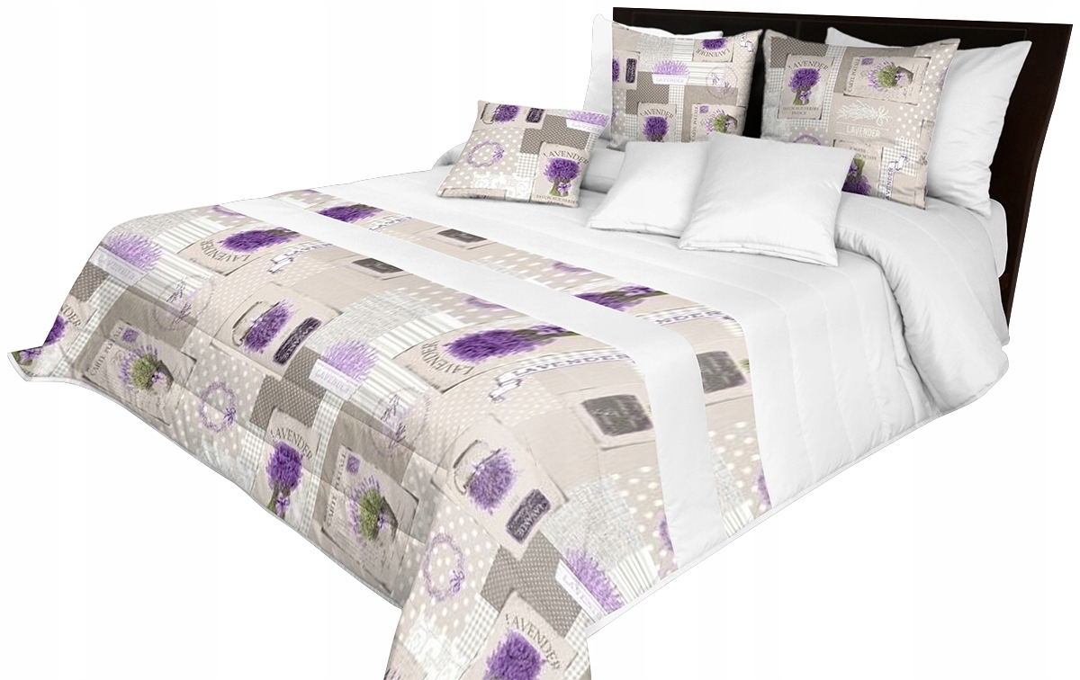 Prošívaný Přehoz 200x220 Na Postel Květiny Elegantní