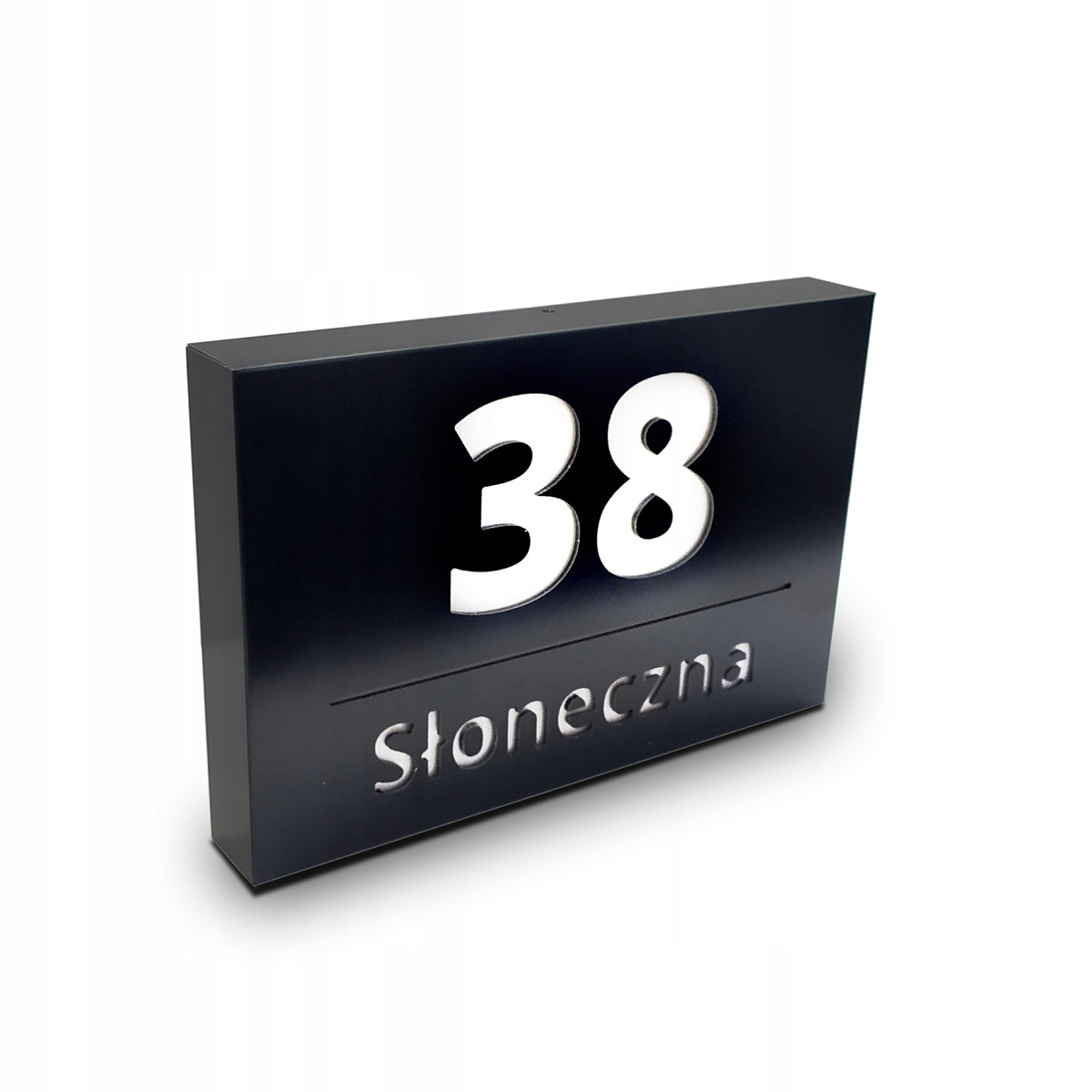 Numer domu podświetlany LED 40x30 cm KOLORY 12 V