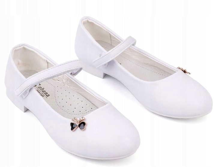 -% Balerinki Rzepy KOMUNIJNE Dziewczynka BIAŁE r31 Rozmiar 31