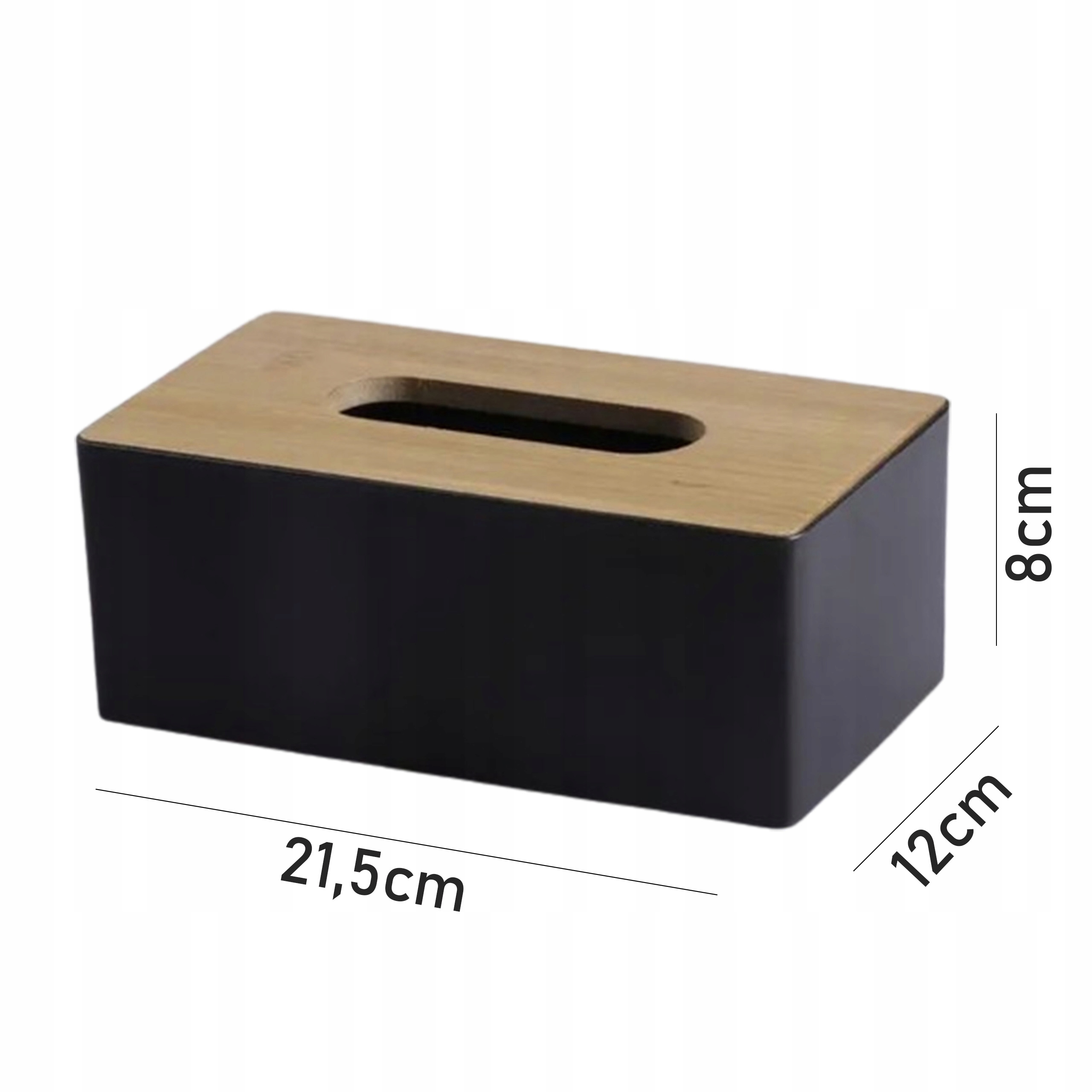 Pojemnik Na Chusteczki Pudełko Na Chusteczki Drewniane Zielony Kolor odcienie zieleni