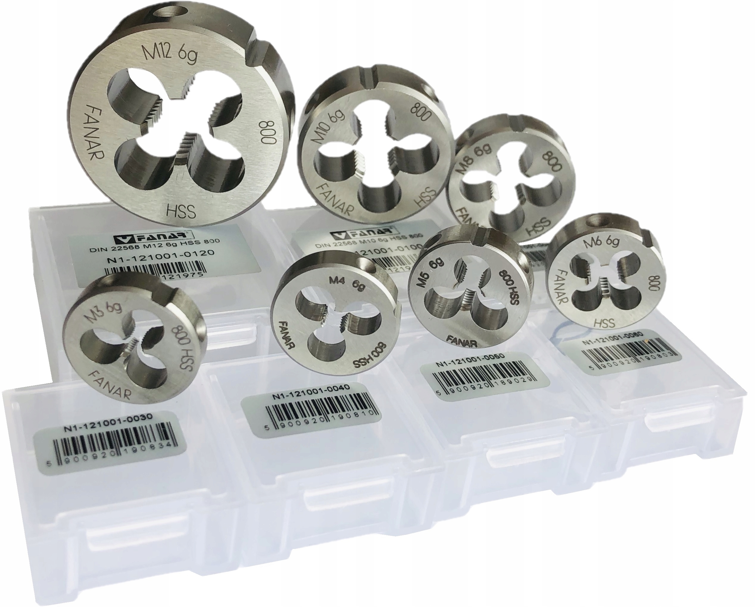 FANAR Narzynka M3-M12 Produkt Polski Zestaw 7 elem