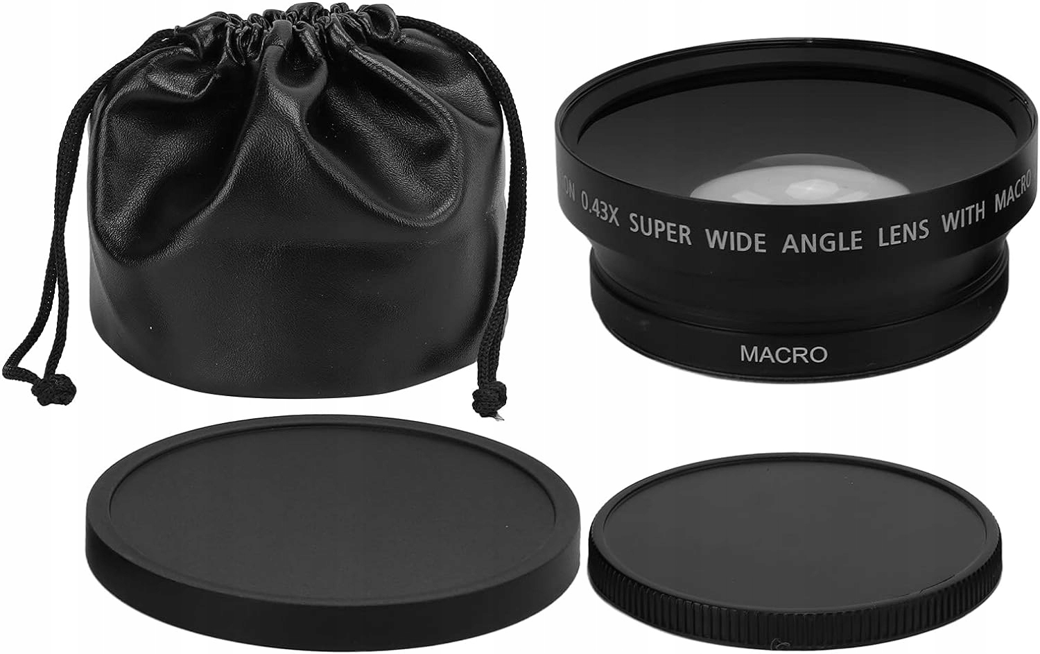 Širokoúhlý Objektiv S Makro Jako Rybí Oko 0.43X S Cestovním Pouzdrem