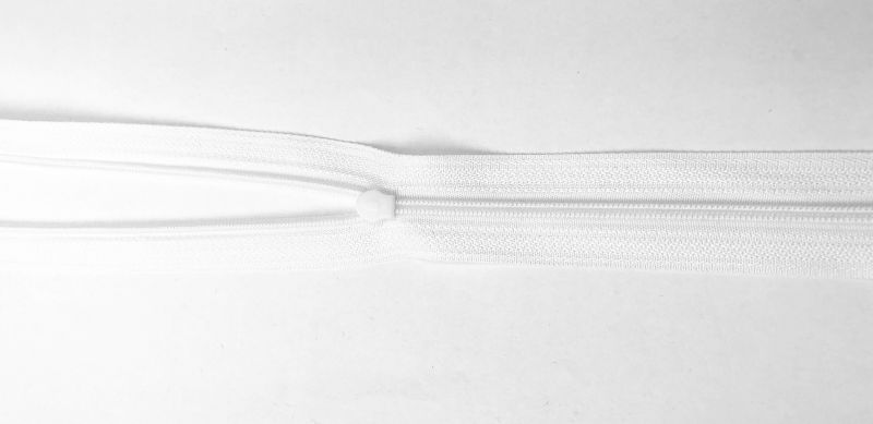 Taśma suwakowa biała 2 suwaki plastikowe wz1205