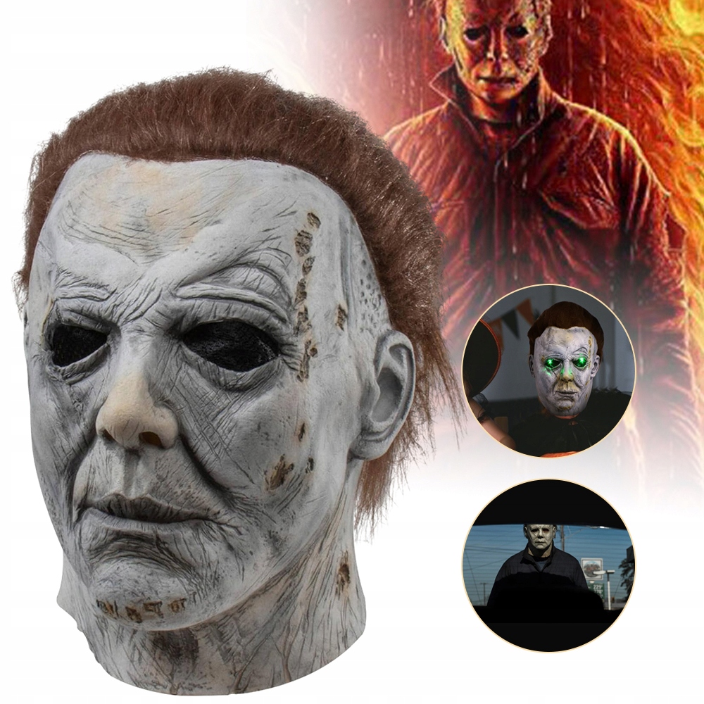 MASKA NA HALLOWEEN MICHAEL MYERS LATEKSOWA REALISTYCZNA MASKA NA CAŁĄ GŁOWĘ