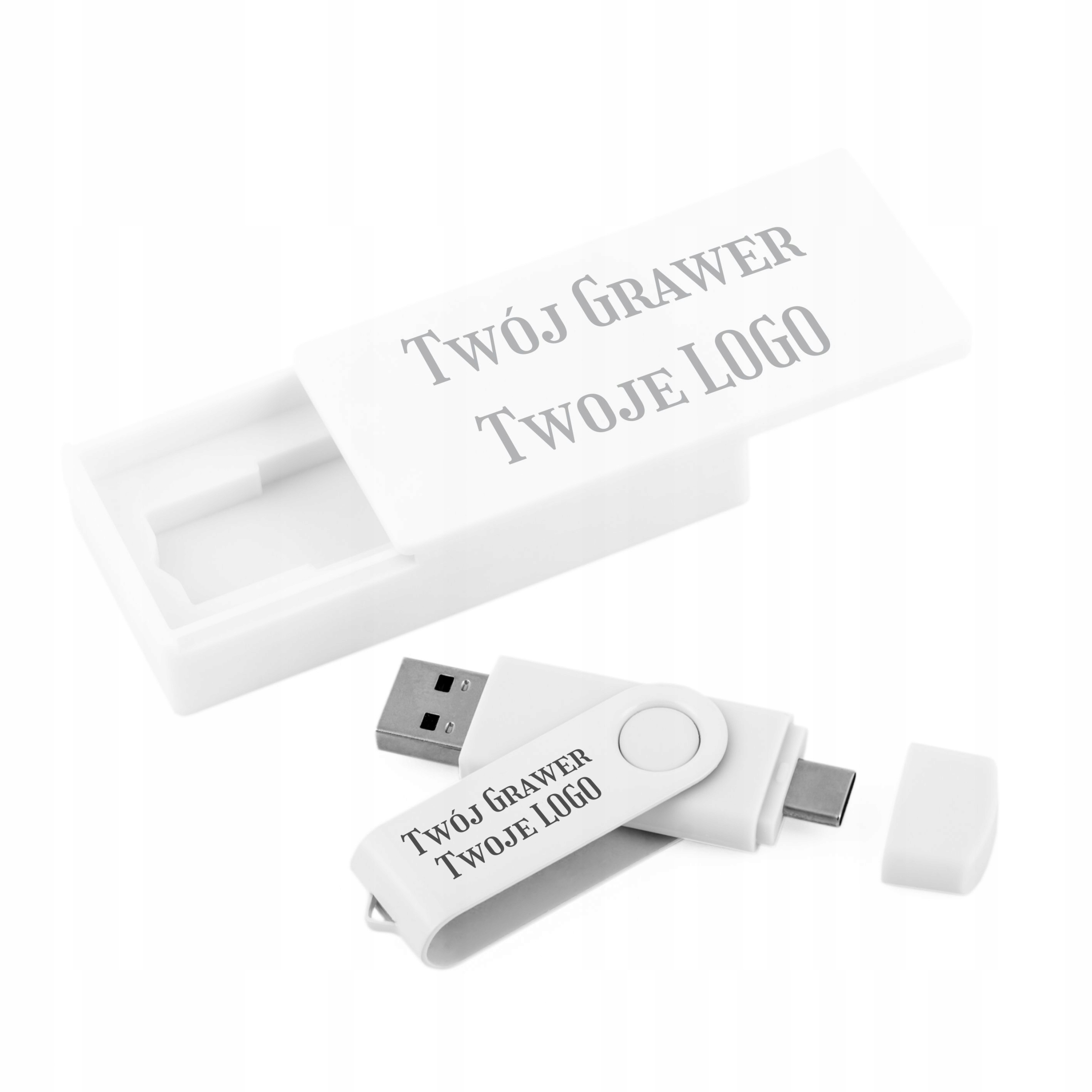 Pendrive Twister Krabička 128 Gb 3.0 Usb-c gravírování loga křest svaté přijímání svatba
