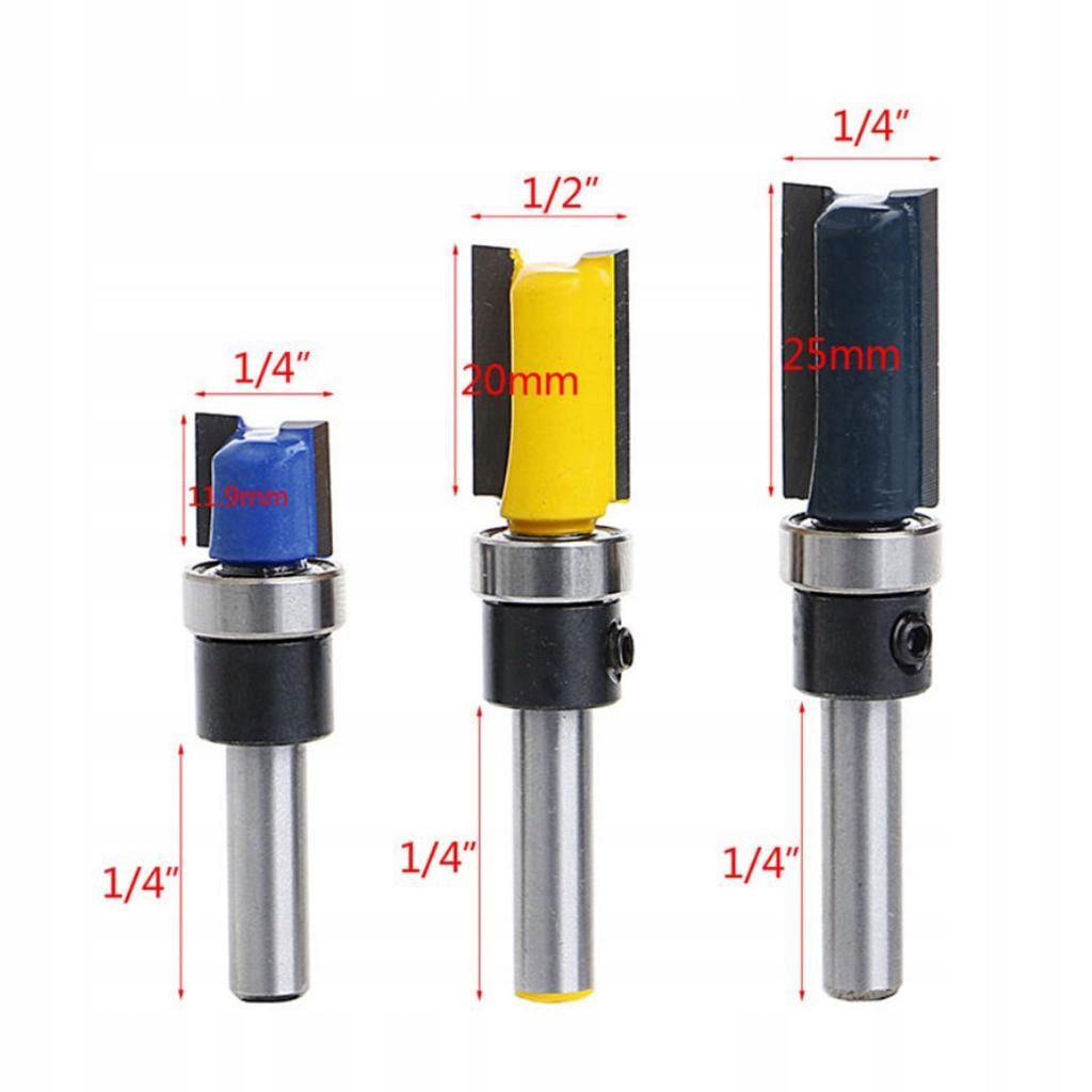 3 . Frez do frezowania górnego łożyska, 1/4 Kod producenta Homtak-53016926