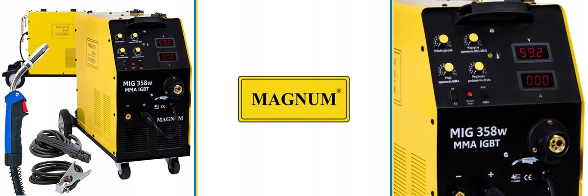Spawarka MIGOMAT Magnum MIG 358w MMA 4x4 IGBT 350A Metody spawania MIG/MAG MMA