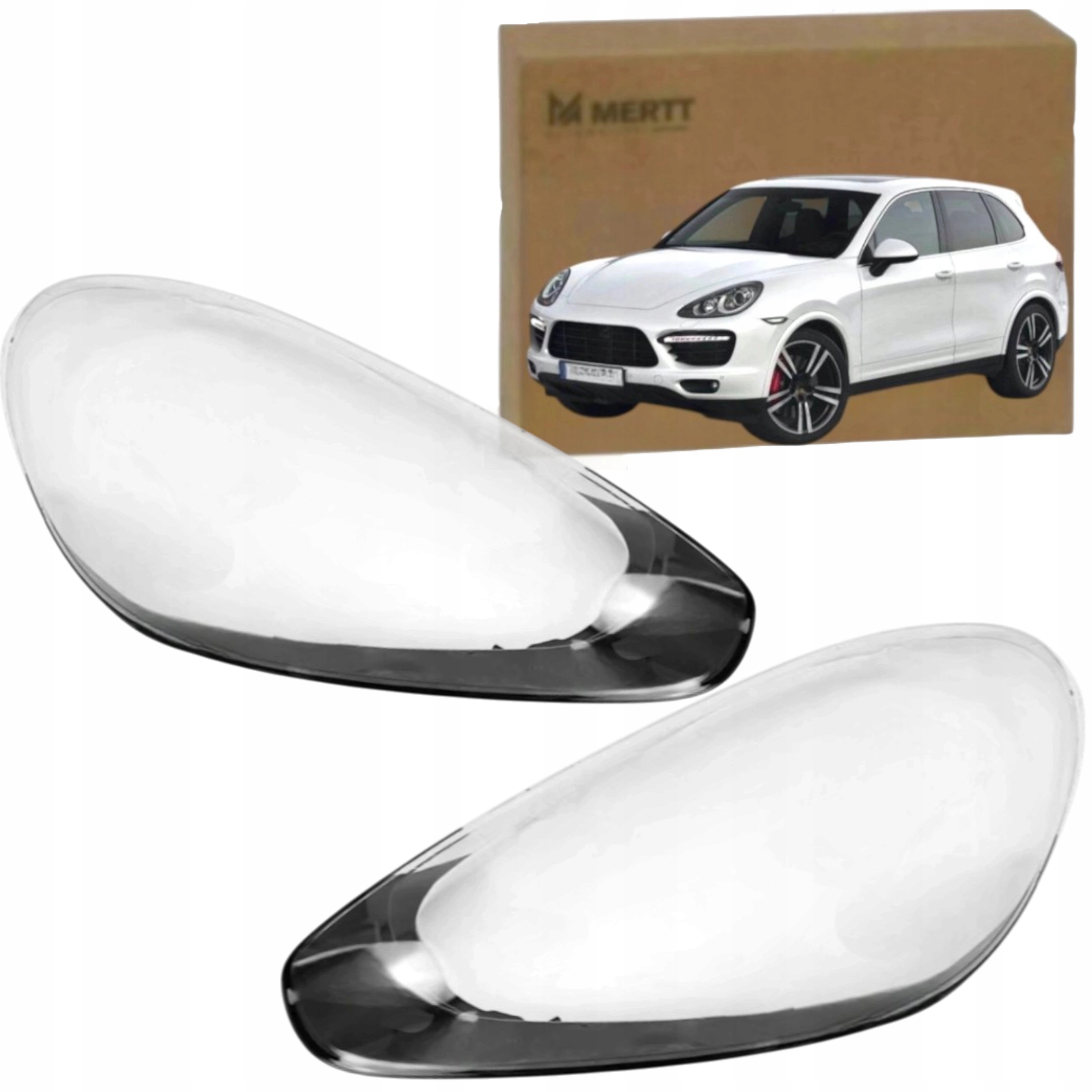 Sklo Světlometu Předního Světla Komplet Porsche Cayenne 2015-2017