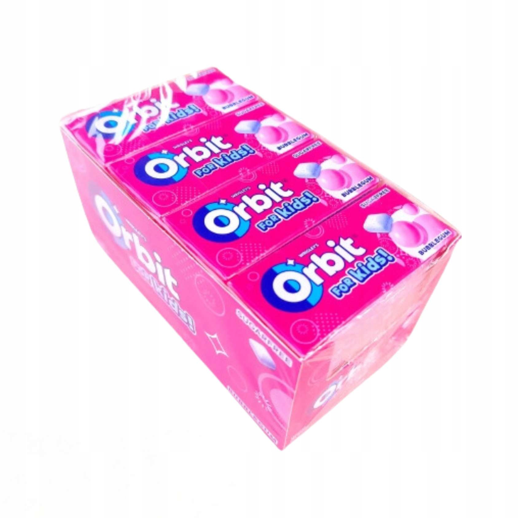 Levně Orbit Bubblemint Žvýkačka bez cukru 14 g (10 dražé) x 16 kusů