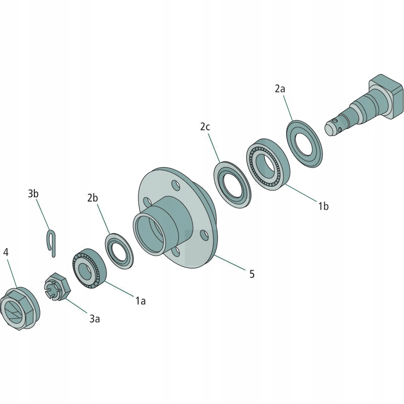 Nakrętka osi M18 x 1,5 z zawleczką, SW27 Marka inna